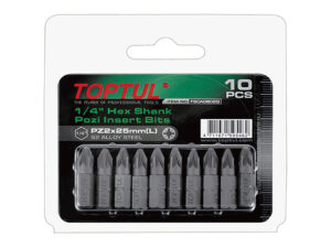 Насадка крестообразная PZ3 25мм 10шт блистер TOPTUL