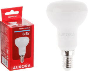 Лампа светодиодная R50 8Вт 230В E14 6000K AURORA