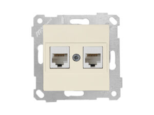 Розетка компьютерная 2xRJ45 (Cat6