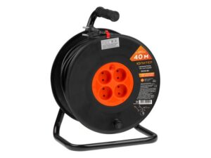 Удлинитель на катушке 40м (4 роз.