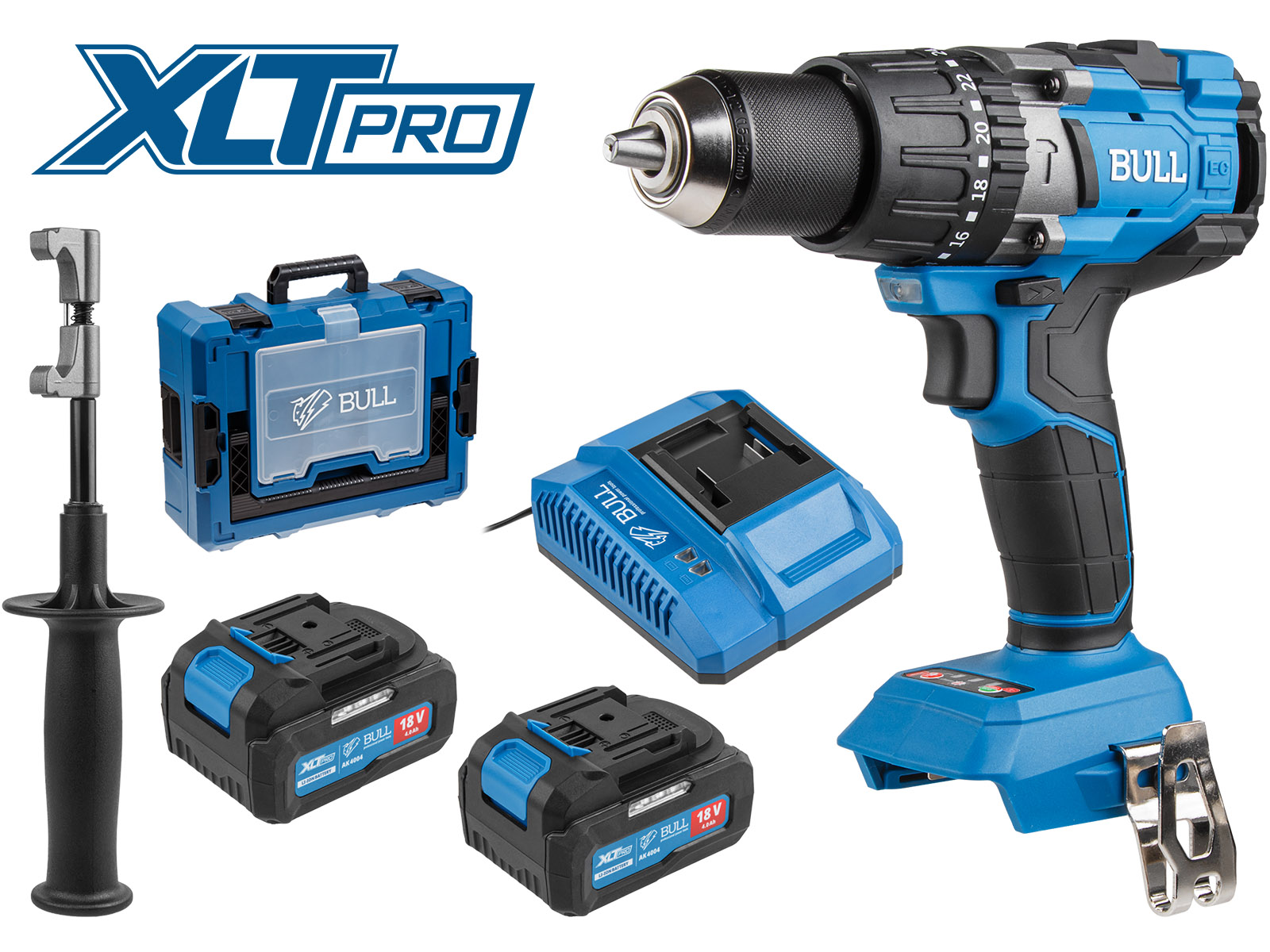 Аккум. дрель-шуруповерт BULL SR 1805 Xcase XLTpro