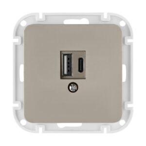 Розетка с двумя USB-разъемами (узел
