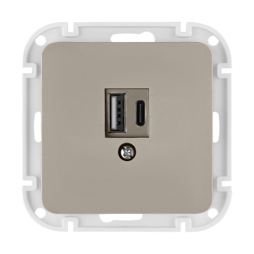Розетка с двумя USB-разъемами (узел